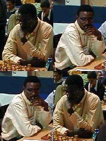 IM Odion Aikhoje of Nigeria... winner of gold medal at 1998 Chess Olympiad in Elista