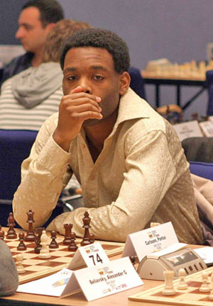 GM Pontus Carlsson at the 2008 European Championships. Photo from eicc2008.com.