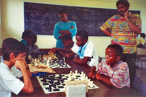 Duane Rowe sent this vintage photo of Tonsingh watching one of his games as a schoolboy. Rowe stated that this was around 1991/1992.