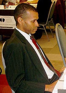 IM-elect Stephen Muhammad. Copyright  2003, Jerry Bibuld.