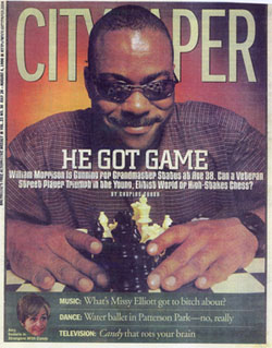 William Morrison on the cover of Baltimores City Paper, July 28-August 4, 1999.