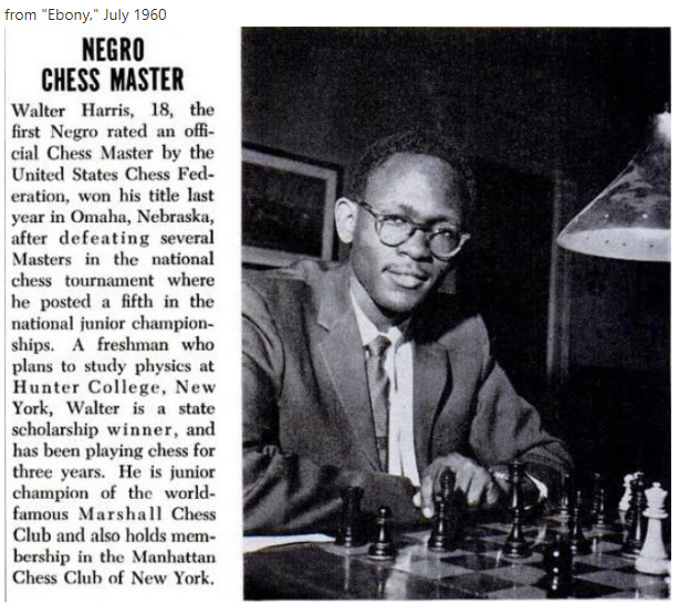 Walter Harris at 18. Photo by Ebony (June 1960)