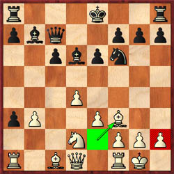 Topalov plays the speculative 15.Bf3!? allowing 15Bxh2+