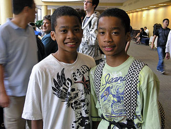 Nigel and Jehron Bryant at 2009 World Open. Photo by Daaim Shabazz.