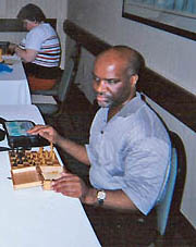 Michael Davis enroute to his 4-0 victory at the 2004 U.S. Blind Championship in Fort Lauderdale, FL.