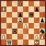 Fischer-Sherwin, New York, 1957. End of variation after 36.Nh3+.