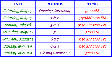 Schedule for 2002 Jamaican Championship