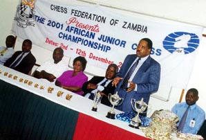 Lewis Ncube, Host of 2001 African Juniors. Photo courtesy of ZCF.
