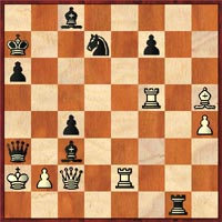 34.Rxb5 Bxc3! 35.d6 Qxd6 36.Rxf5 and ending with 36...Rg1+ 37.Ka2 Qxa3+! (diagram)