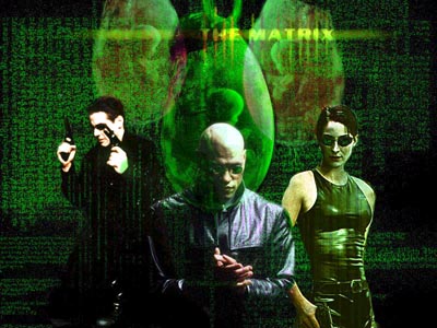 The Matrix Grandmasters: Neo, Morpheus, and Trinity.