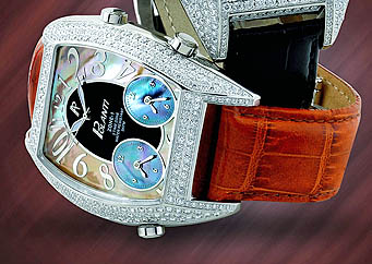 The $7000.00 Polanti watch with 200 4.4k diamonds.