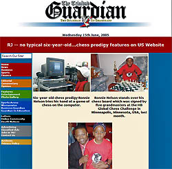 RJ makes the June 15th Trinidadian Guardian newspaper. Click on the image above to read the article.