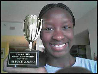 Jessica Wamala, U.S. Open Class 'C' Champion (Photo by Severine Wamala)