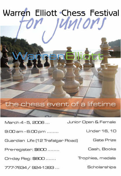 Warren Elliott Chess Festival. Copyright   2006, Five-Star Chess.