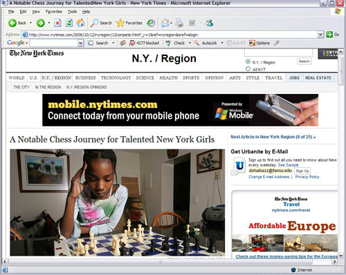 Darrian Robinson and Medina Parrilla featured in New York Times. Photo by Michelle Agins.