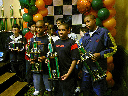 Front row: left to right, Hakim Buchanan (3rd), Christopher Raphael (1st), & Stuart James (2nd)