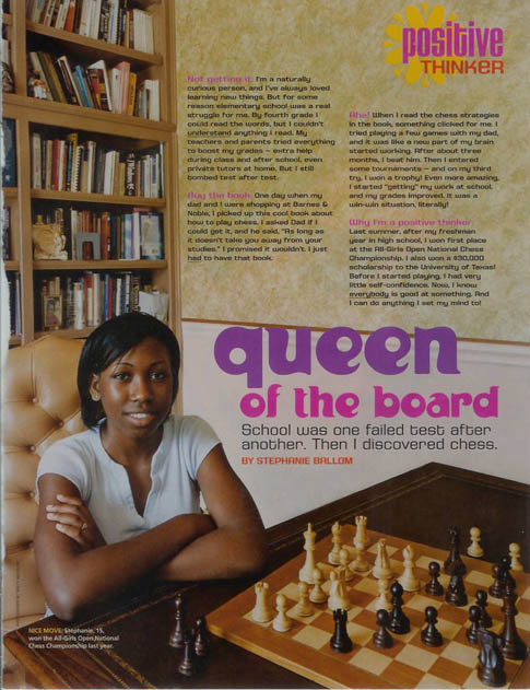 Stephanie Ballom featured in Sweet 16 magazine back in 2005.