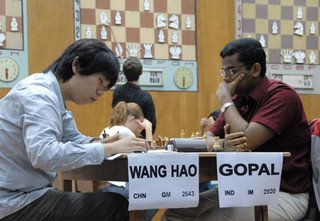 Wang Hao vs. GN Gopal at the 2007 World Junior Championship