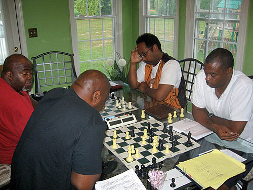 Glenn Bady (Philly) vs. FM William Morrison (Baltimore); Ray 'Dragon' Robinson (Philly) vs. Dr. Kimani Stancil (Baltimore).  Photo by Michael Williams.