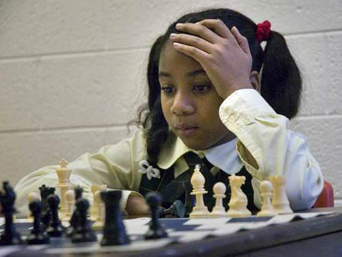 Brenae Smith pondering her next move. Photo by Bill Bresler.