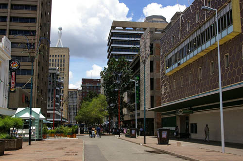 First Street in Harare, Zimbabwe