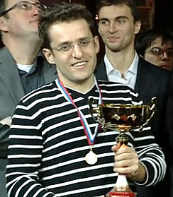 Armenia's Levon Aronian, winner of 2010 World Blitz Championship. Photo by Anastasiya Karlovich.