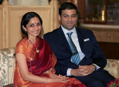 The real Queen and King Indian... It would be safe to say that Aruna Anand has been instrumental in his perch atop the chess world