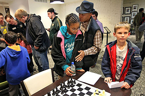 Abdul Shakoor counseling Diamond during tournament at CCSCSL.