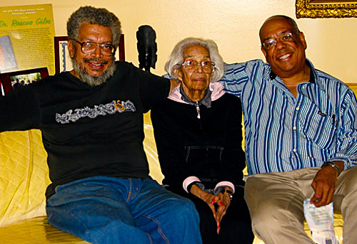 L-R: Morris with his mother Virginia Giles (deceased) and his brother Roscoe (brother).