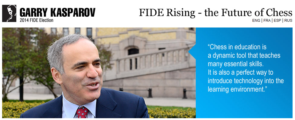 Breaking: Kasparov to Contest FIDE Presidency Election 2014 ~ Chess  Magazine Black and White