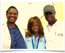 L-R: Vielka McFarlane CEO Celerity Education Group; Camille Carson Director of After-school Programs; Damen Fletcher, Exec Director/Founder Train of Thought.