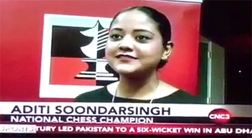 Aditi Soondarsingh, 2015 National Women's Champion of Trinidad & Tobago