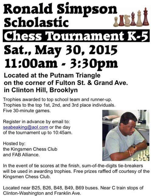 Ronald Simpson Scholastic Chess Tournament K-5