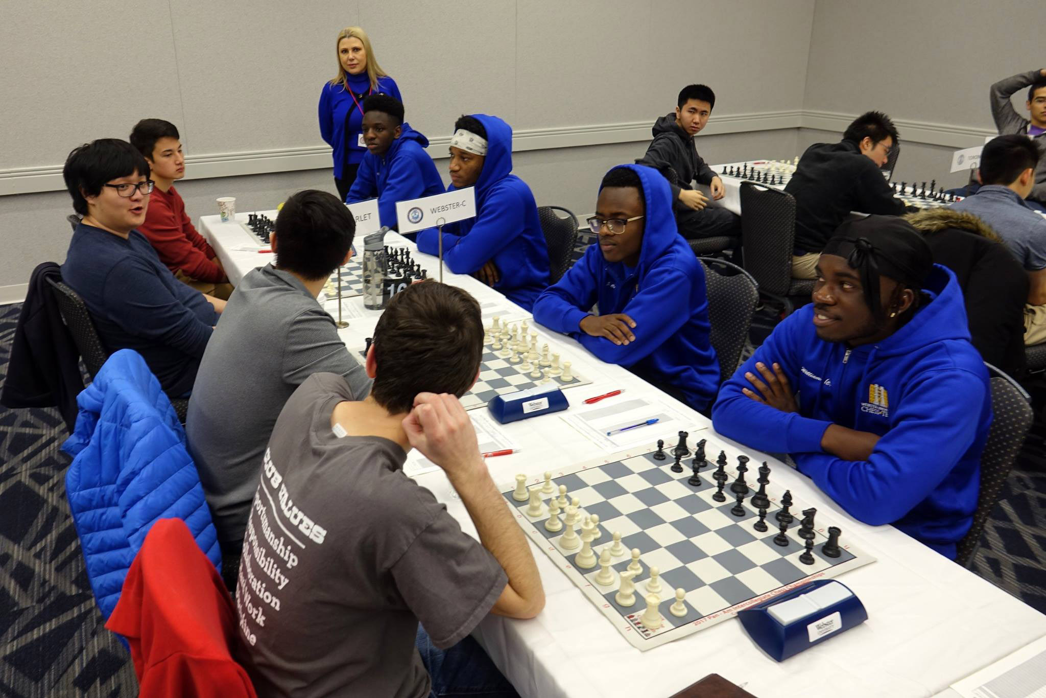 Shawn Swindell, James Black, Jr., Josh Colas and Justus Williams at 2017 Pan-Am Intercollegiate in Columbus, Ohio