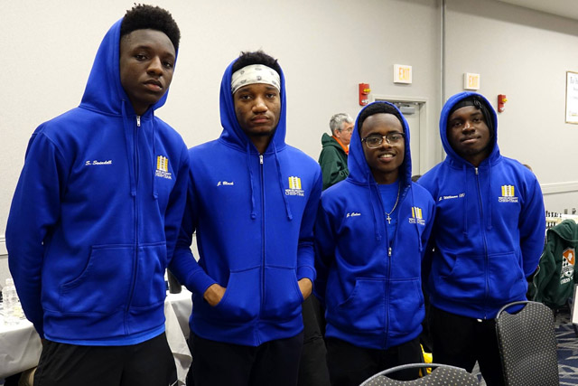 Shawn Swindell, James Black, Jr., Josh Colas and Justus Williams at 2017 Pan-Am Intercollegiate in Columbus, Ohio