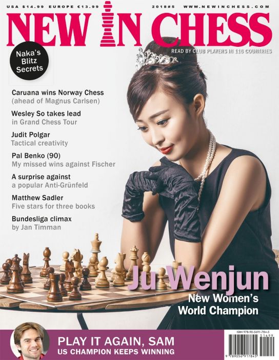 Stefanova Leads Women's World Chess Blitz in Batumi after 9 Rounds;  Kosteniuk, Koneru, Harika Right Behind ~ Chess Magazine Black and White