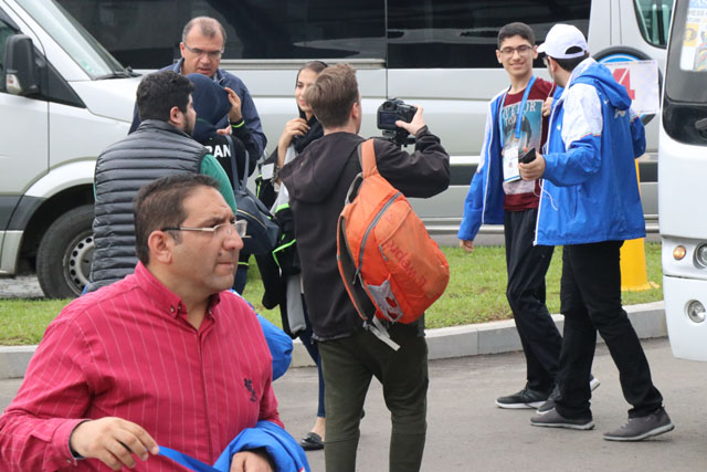 Iran at 2018 Chess Olympiad. Photo by Daaim Shabazz.