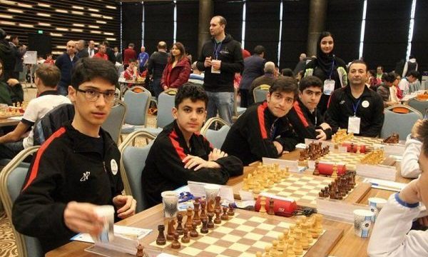 St. Petersburg, Russia - December 28, 2018: Grandmaster Alireza Firouzja,  Iran competes in King Salman World Rapid Chess Championship 2018.  Eventually Stock Photo - Alamy