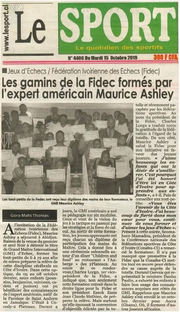 Le Sport (Ivory Coast) 15 October 2019