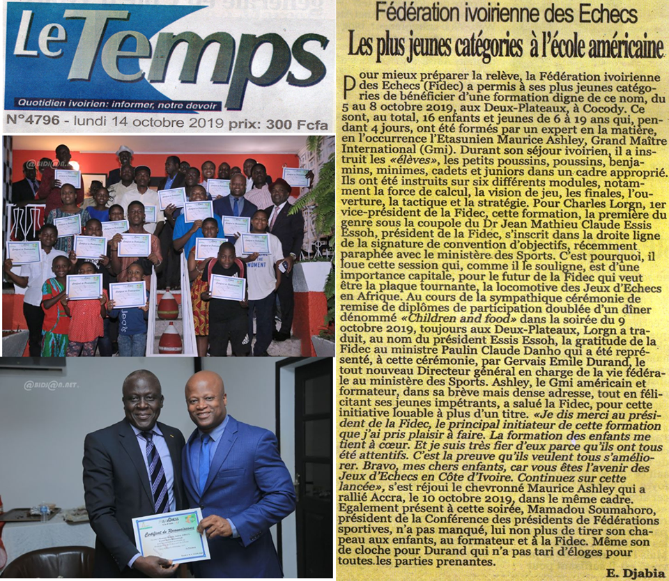 Le Temps (Ivory Coast) 14 October 2019