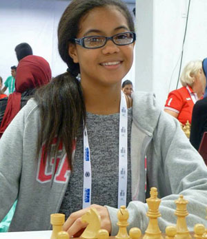 Della-Marie Walcott at 2012 Chess Olympiad in Istanbul, Turkey