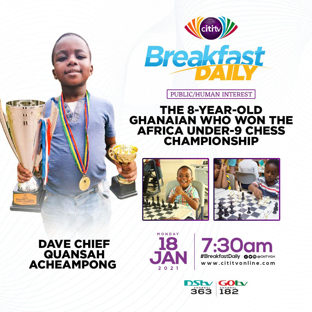 Dave Chief Quansah Acheampong, Africa's under-9 champion