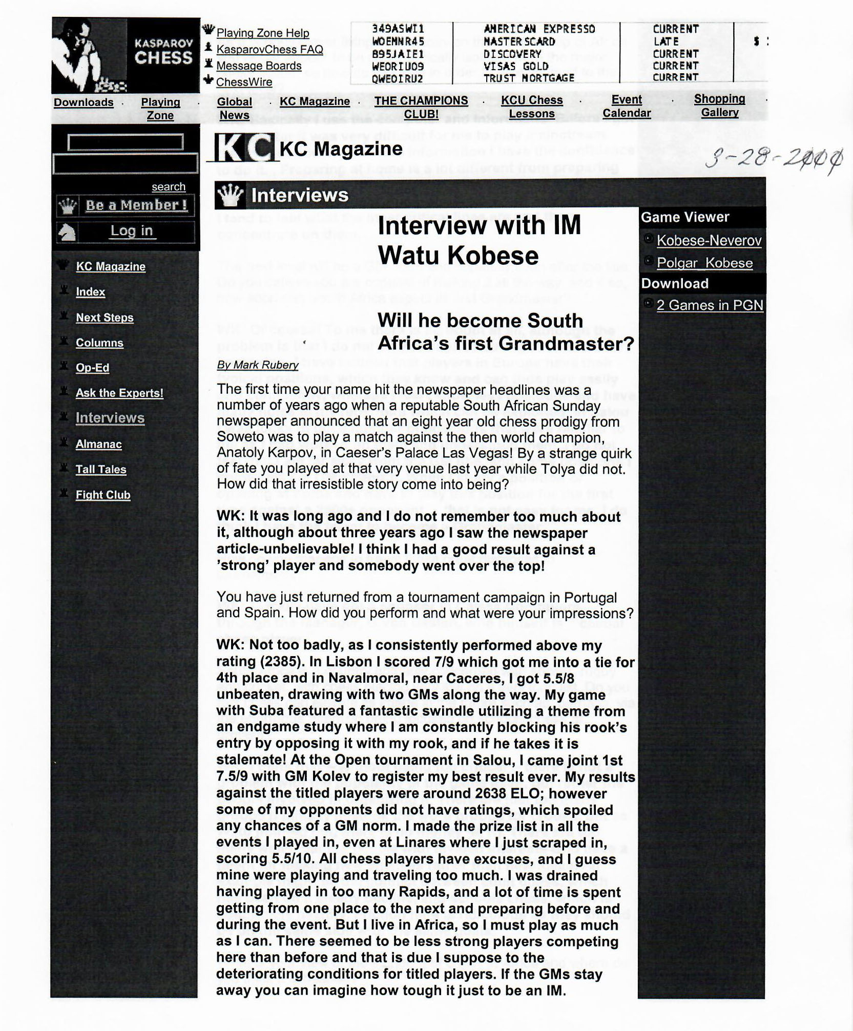 Vivendi and Garry Kasparov team up to launch online platform kasparovchess.com
