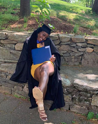 Janell Warner celebrates graduation from Brandeis University. Janell Warner graduates from Brandeis University!