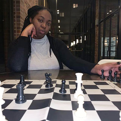 Chess has provided a platform for Janell Warner's talents.