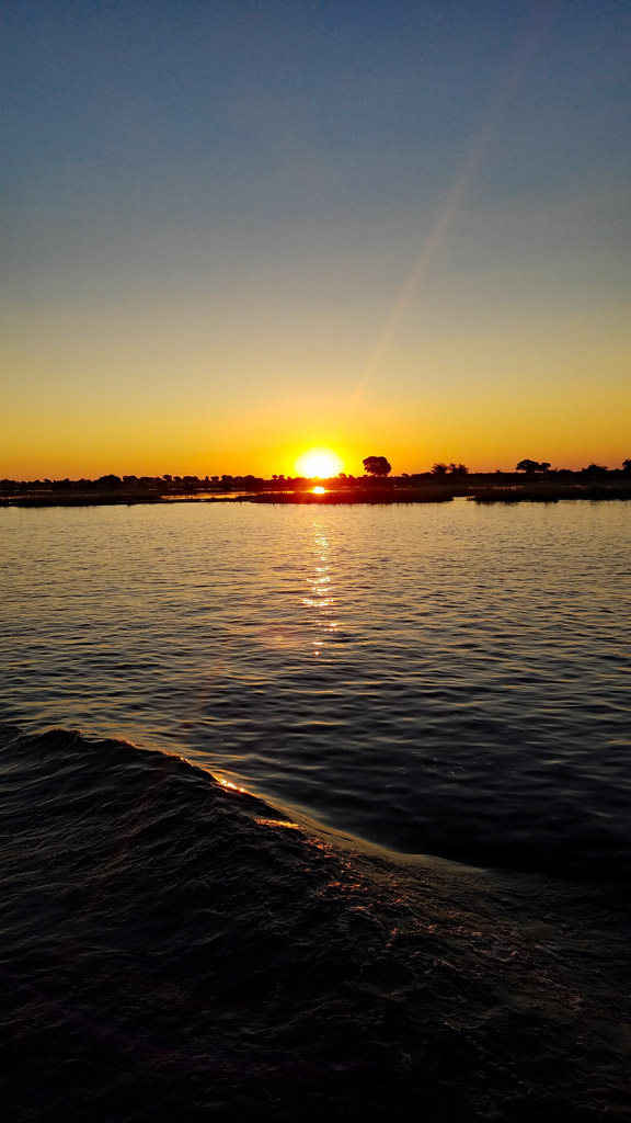 Sunset over the Chobe River. Photo by Daaim Shabazz.