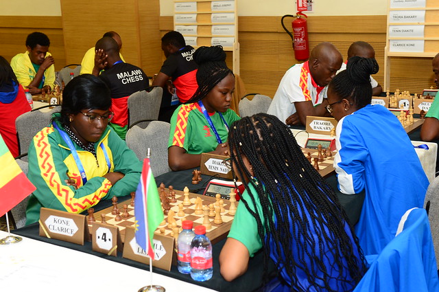 Mali vs. Namibia. Photo by Mohamed Bounaji/FIDE