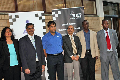 Anand arrives in Gaborone, Botswana. Photo by Booster Galesekegwe.