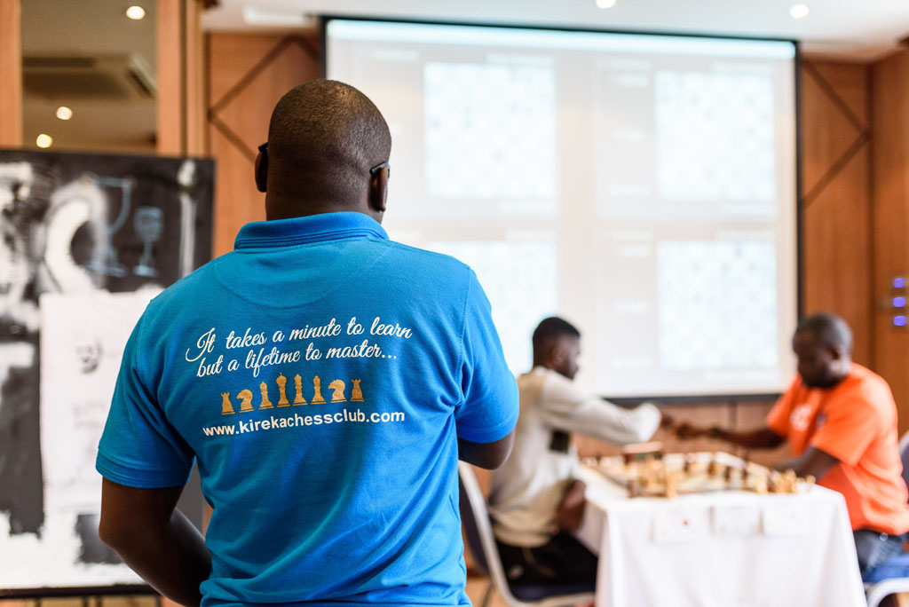 Arthur Ssegwanyi representing Kireka Chess Club