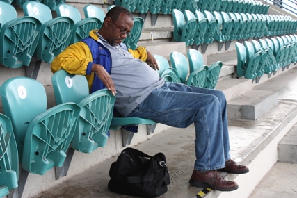 Philip Corbin at Queen's Park Oval where Cricket is played.